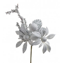 Pik brokacony z kwiatkiem x2..17 cm - artykuł dekoracyjny
