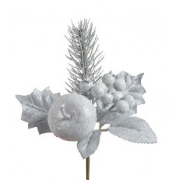 Pik brokacony z jabłkiem..17 cm - artykuł dekoracyjny