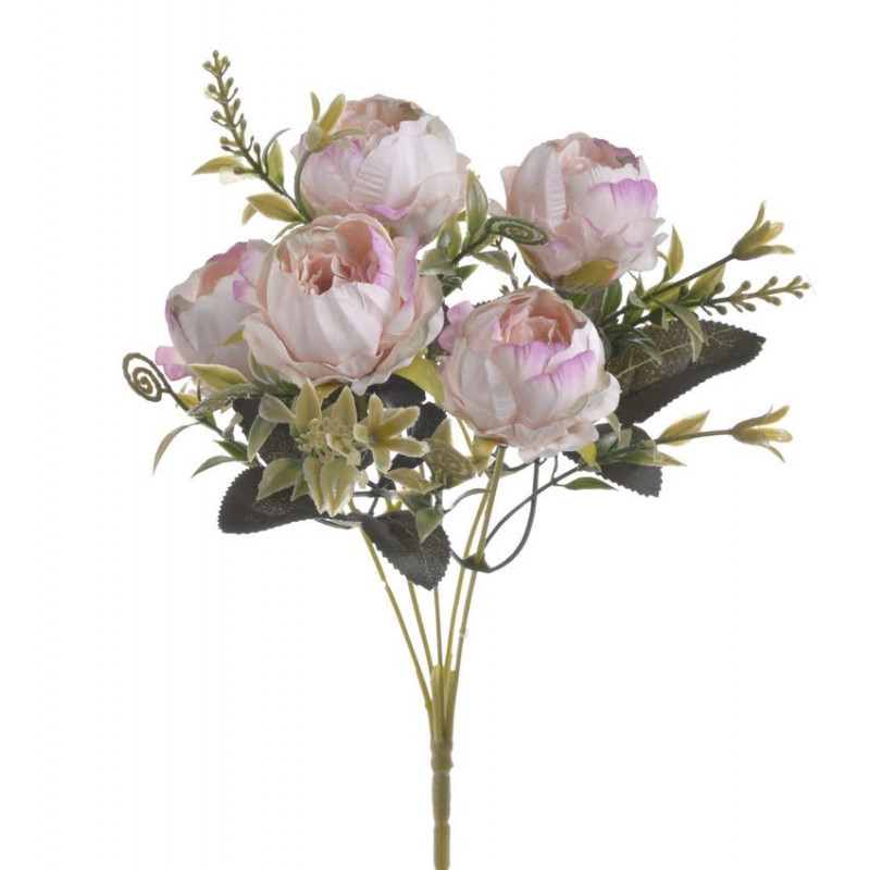 Bukiecik różyczek x5 32 cm - sztuczna roślina