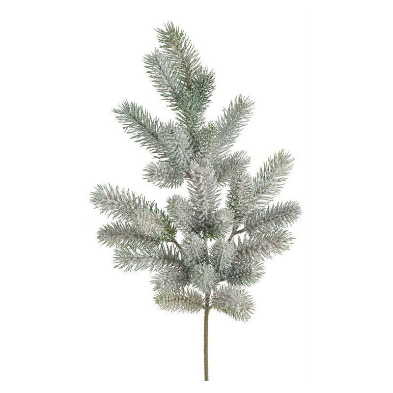 Gałązka iglasta ośnieżona..70 cm - art. dekoracyjny