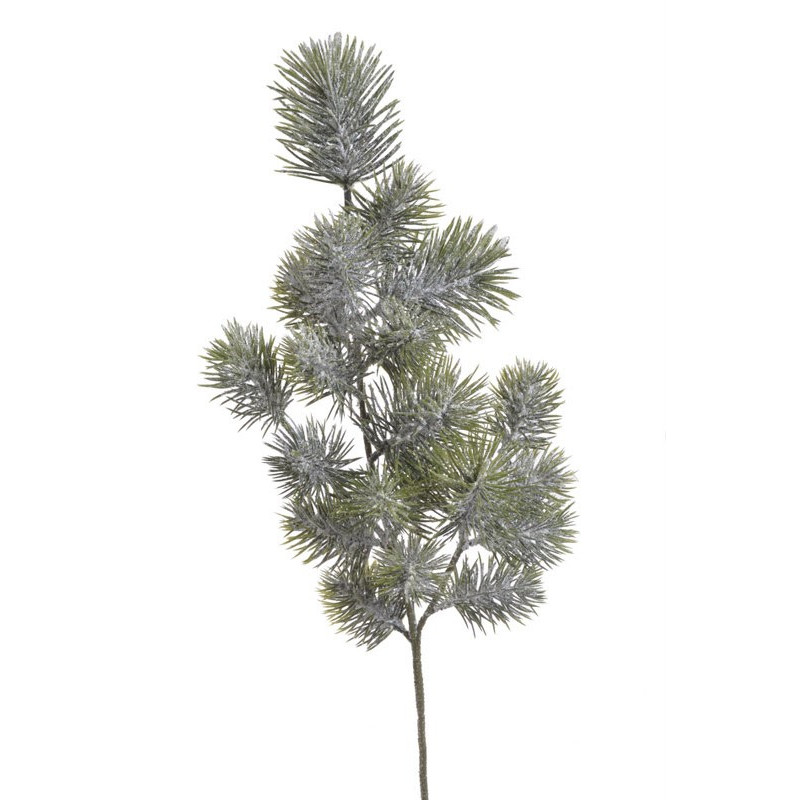 Gałązka iglasta ośnieżona 66 cm - art. dekoracyjny