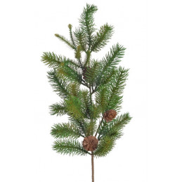 Gałązka iglasta z szyszkami..70cm - art. dekoracyjny