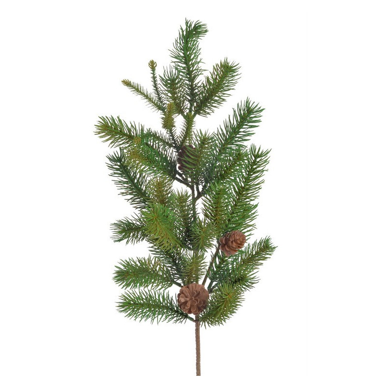 Gałązka iglasta z szyszkami..70cm - art. dekoracyjny