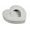 Osłonka z sercem 21x21x5 cm - wyrób betonowy