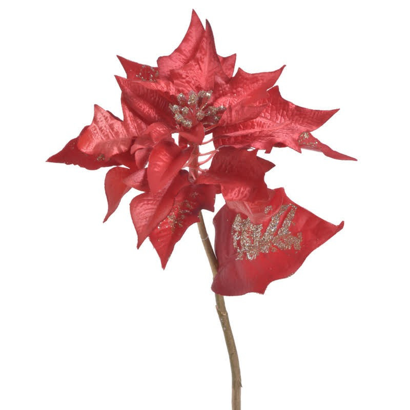 Poinsecja x1..33 cm BROKAT - sztuczna roślina