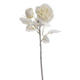 Ośnieżona róża 1+1 48 cm - sztuczna roslina
