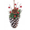 Szyszka zawieszka ze stroikiem II..18 cm - artykuł dekoracyjny