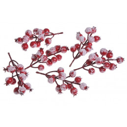 Ośnieżony głóg w paczce..12cm 6szt/paczka - el. dekoracyjny