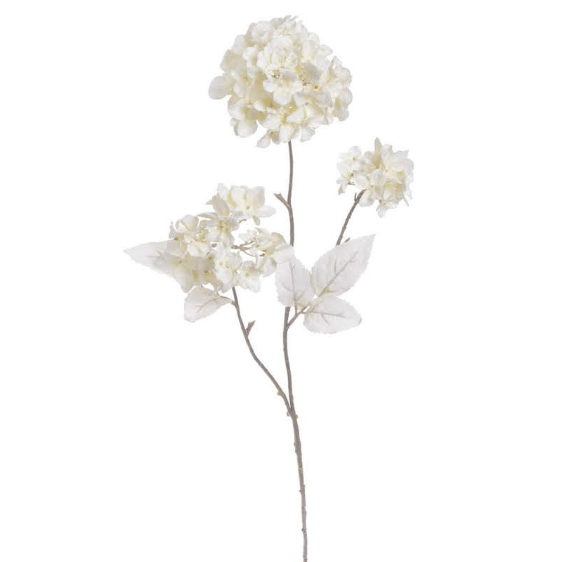 Ośnieżona hortensja 85 cm - sztuczna roślina