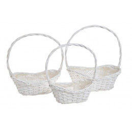 Wyplatane kosze 3szt/kpl - wyrób wikliniarski - kosze prezentowe