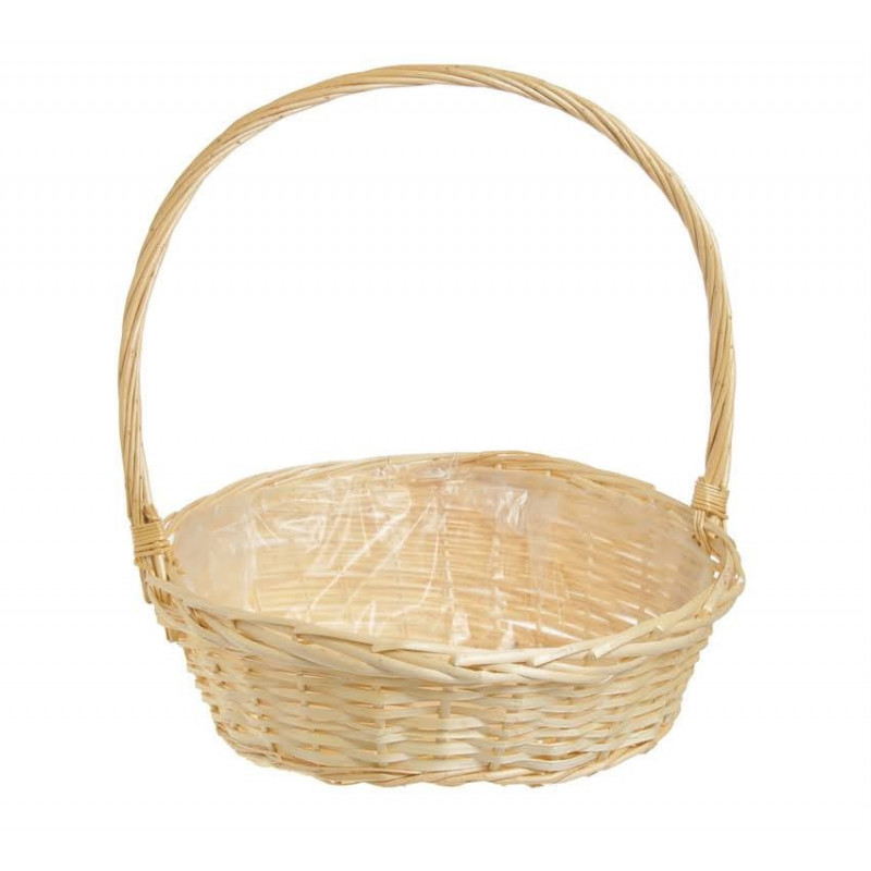 Wyplatany kosz 44x36x50H - wyrób wikliniarski - kosz prezentowy