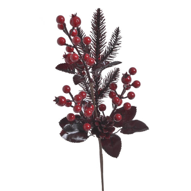 Pik świąteczny z głogiem..35 cm - artykuł dekoracyjny