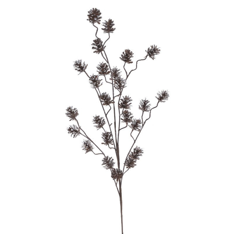 Gałązka z ośnieżonymi szyszkami..65 cm - sztuczna roślina