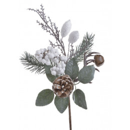 Pik świąteczny z szyszką i dzwonkiem..34 cm - artykuł dekoracyjny