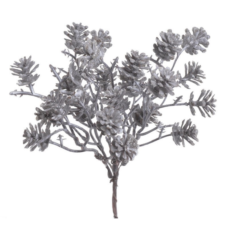 Szyszunia brokacona pik 6szt-pęczek...18cm - artykuł dekoracyjny