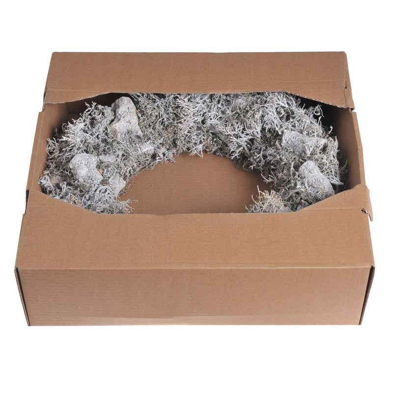 WIANEK GREY MOSS & STONE WOOD & IRON BUSH 48CM