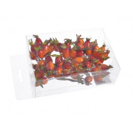 Owoc dzikiej róży 12szt x6pęczków...10cm - sztuczny owoc