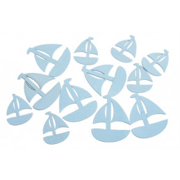Wykrawanki łódka 12szt-paczka..5cm, 7cm - artykuł dekoracyjny