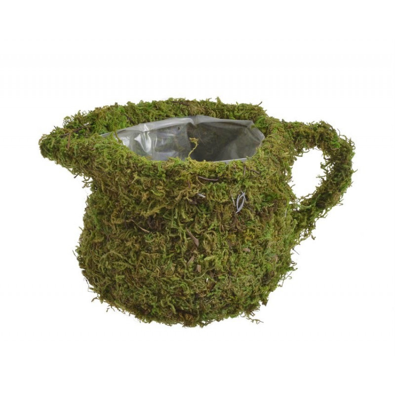 Osłonka dzbanuszek z mchu 15cm.. - produkt dekoracyjny