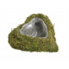 Osłonka serce z mchu 19cm - produkt dekoracyjny