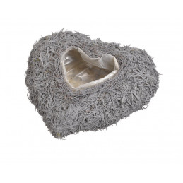 Wyplatana osłonka serce 21cm - produkt dekoracyjny