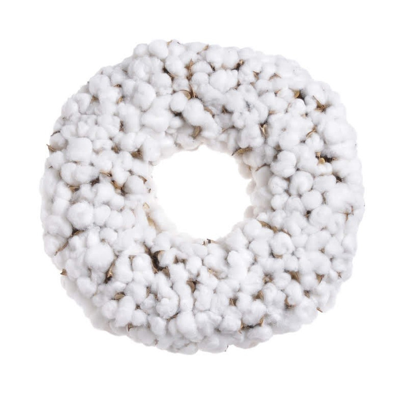 Wieniec z bawełną 38cm - artykuł dekoracyjny