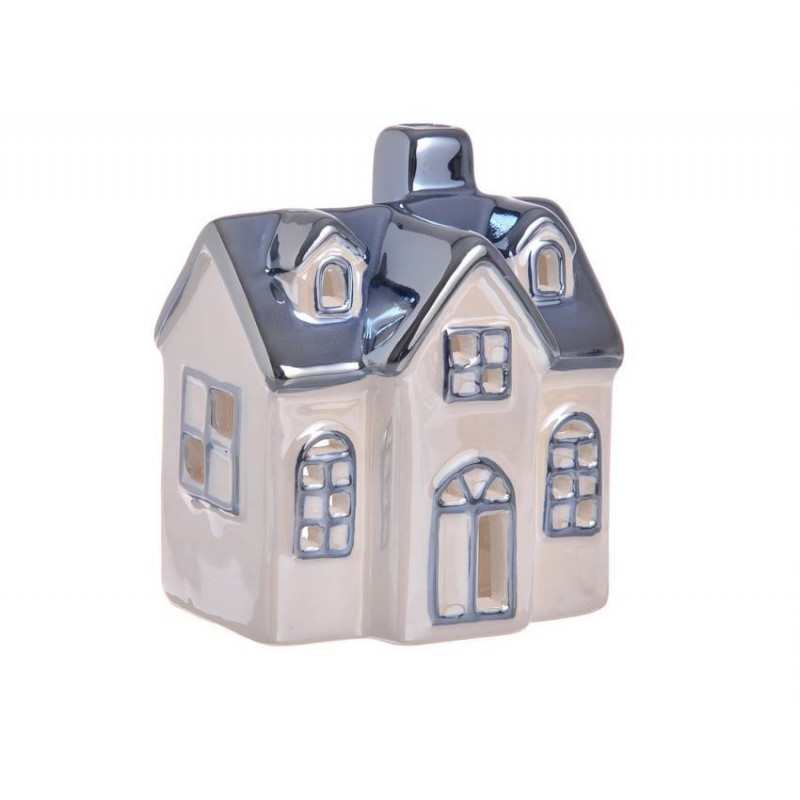 Ozdoba świąteczna domek..8,5x6,5x10,5cm - wyrób ceramiczny