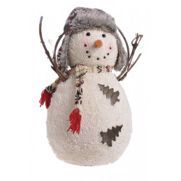 Bałwan w uszatce 55 cm - artykuł dekoracyjny