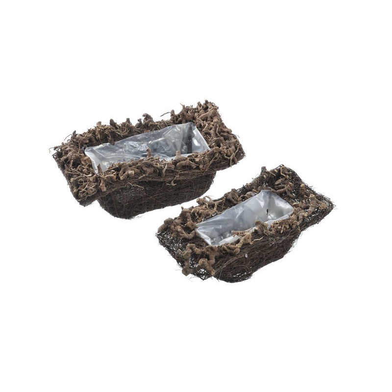 Osłonka- fala 30x17x10cm, 35x20x13cm komplet/2sztuki- artykuł dekoracyjny