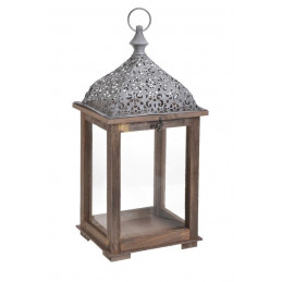 Latarnia 44cmH.....WHITE WASHED - artykuł dekoracyjny