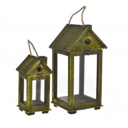 Latarnia 2szt/kpl..24cmH, 37,5cmH - artykuł dekoracyjny