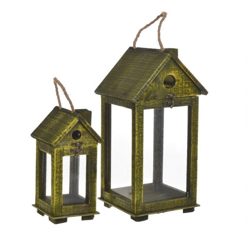 Latarnia 2szt/kpl..24cmH, 37,5cmH - artykuł dekoracyjny