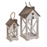 Latarnia 2szt/kpl..24cmH, 37,5cmH - artykuł dekoracyjny