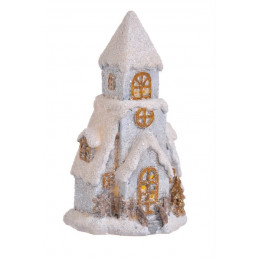 Kościół LED..17cm - wyrób ceramiczny