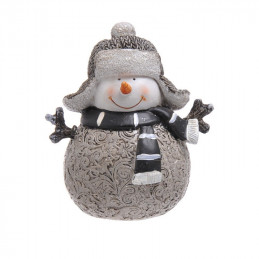 Bałwan w czapce 11cm - artykuł dekoracyjny
