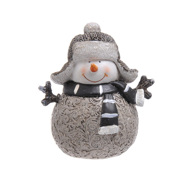 Bałwan w czapce 11cm - artykuł dekoracyjny