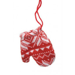 Zawieszka skarpeta 10cm, 2szt-kpl - ozdoba choinkowa