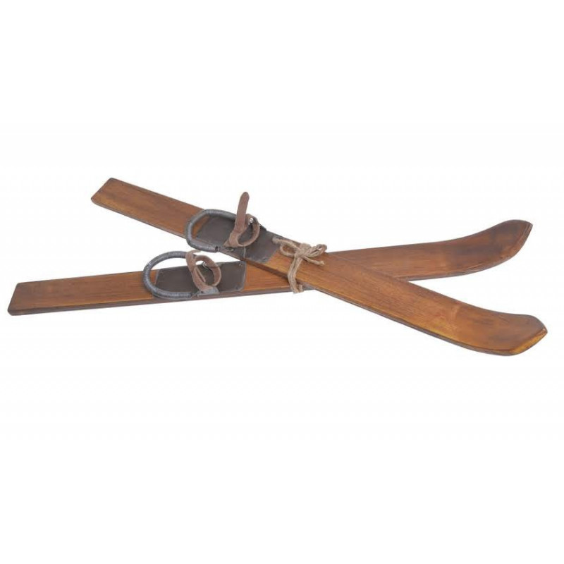 Ozdoba z drewna- narty 60cm