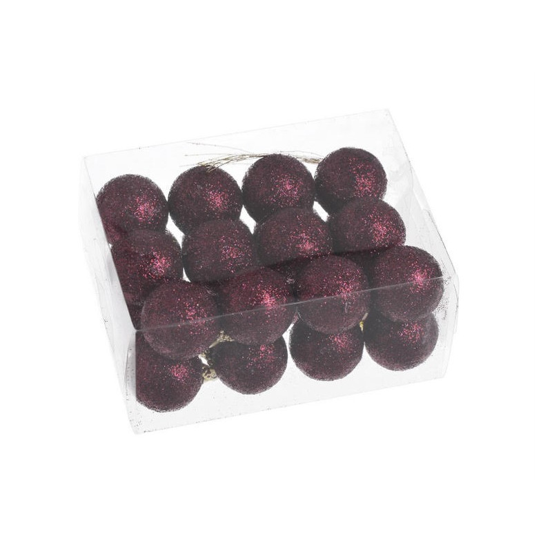 Bombki brok 3cm, 24szt/kpl