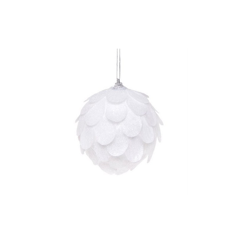 Kula-kwiat 10cm - zawieszka choinkowa