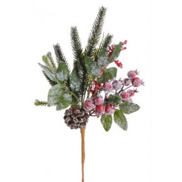 Gałązka stroik świąteczny 37 cm