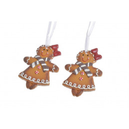 Zawieszka piernikowa laleczka 2szt-kpl..7cm
