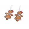 Zawieszka piernikowa laleczka 2szt-kpl..7cm