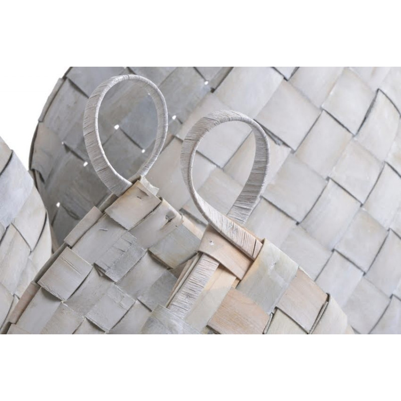 Wyplatane kosze 3szt/kpl 38x23x28cmH, 43x30x32-42cmH, 50x40x40-52cmH