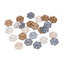 Śnieżynki paczka..2cm 24sztuki/paczka