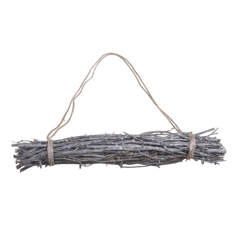 Galezie zaw. bialo-szara 50cm