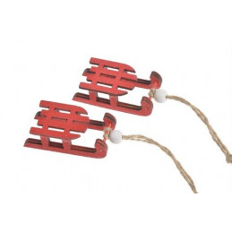 Saneczki 2szt-pacz..7 cm  -zawieszka