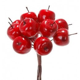 Jabłuszka 12cm x 12/pecz. x12-sztuczna roślina RED