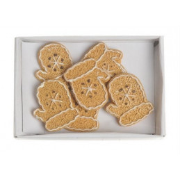 Piernikowe rękawice 6szt naklejki 1,5 cm