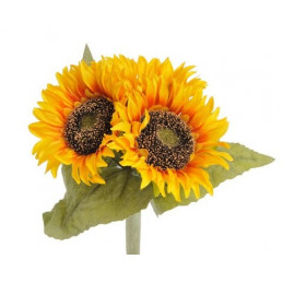 Bukiet słonecznik x 3, H25 cm - sztuczna roślina
